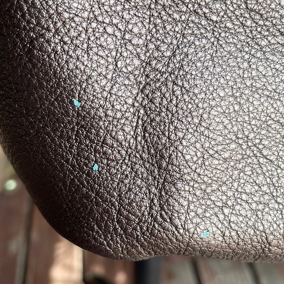 EUC Brighton Pewter Pebbled Leather Flower Embossed Tote Bag style E707481 - Picture 8 of 12